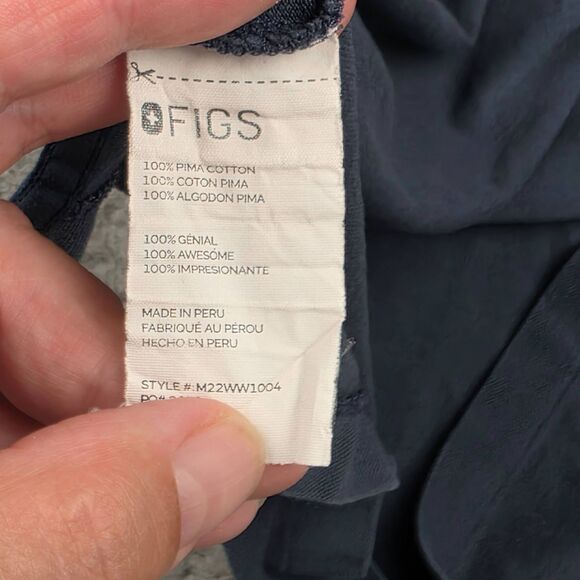 FIGS‎ Polo Shirt Mens Size XXL Blue-Gray Professional Pique Medical Workwear - Picture 7 of 7